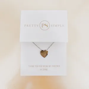 Salty Heart Gift Necklace - WATERPROOF