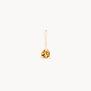 serendipity november birthstone charm - 10k yellow gold charm, citrine