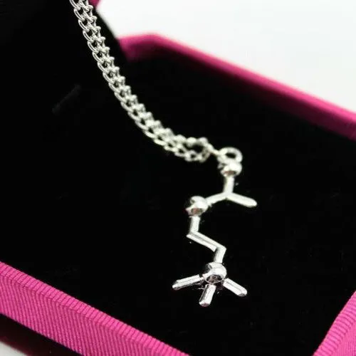 Serotonin, Dopamine, Acetylcholine Biochemistry Molecule Necklaces ***  Geeky Cute!