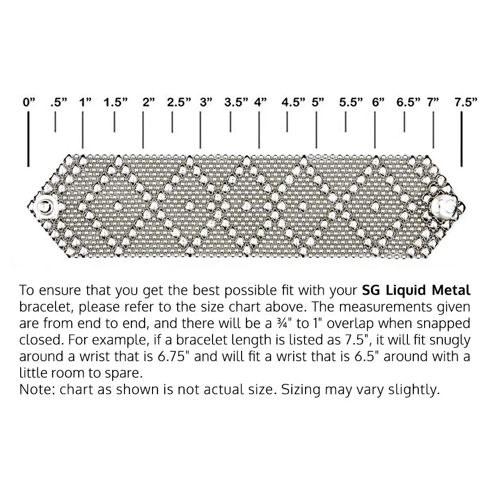 SG Liquid Metal CMB3Z-N (Chrome Finish) Bracelet by Sergio Gutierrez
