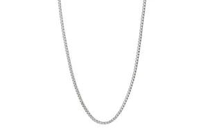 Silver Box Chain Necklace