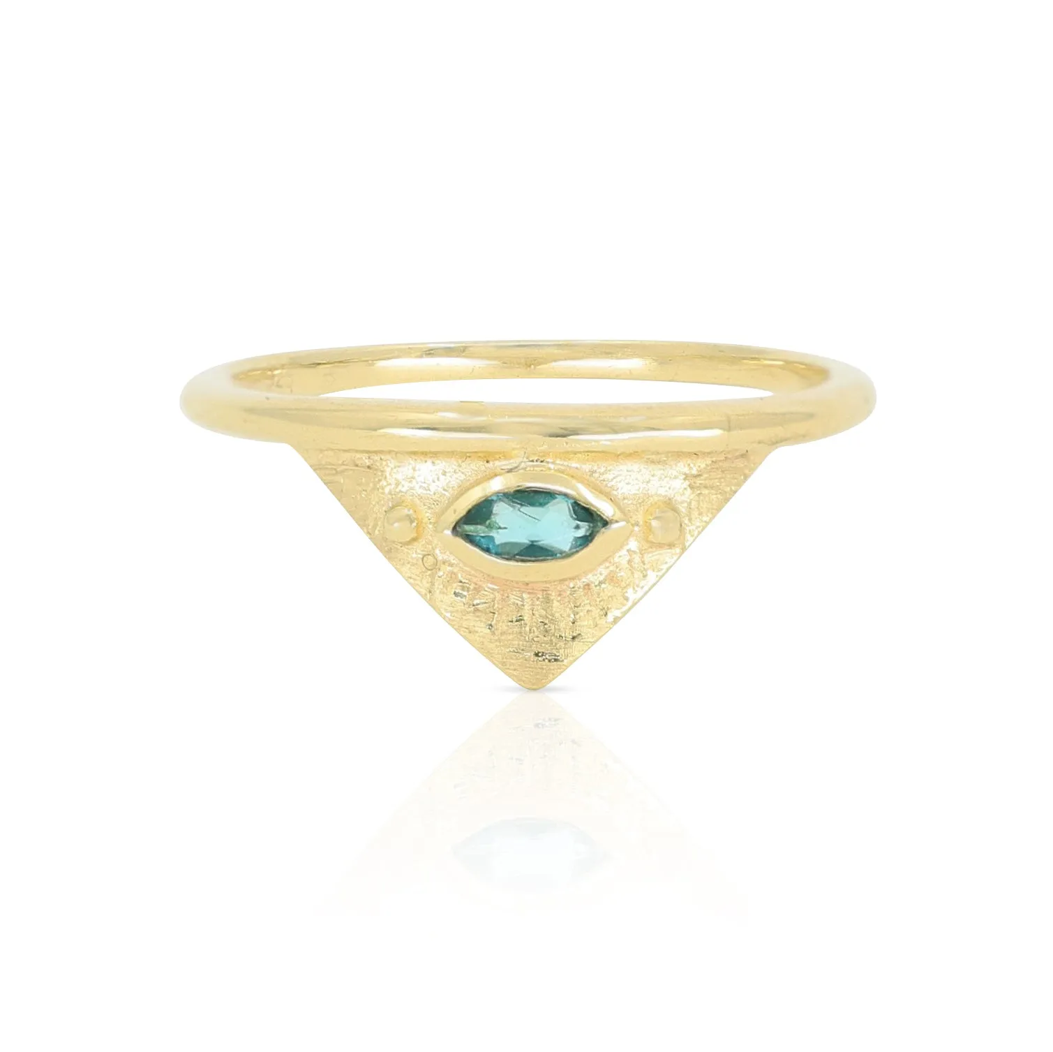 Solaris Apatite Gold Ring