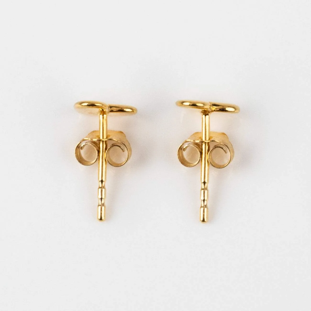 Solid Gold Heart Earrings