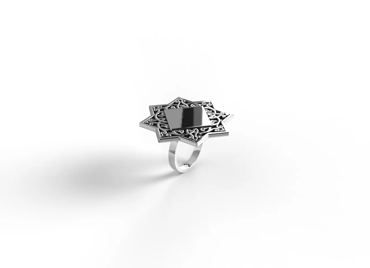 Sterling silver ring "Biayna"