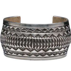 Sterling Silver Stamped Cuff | Marc Anita