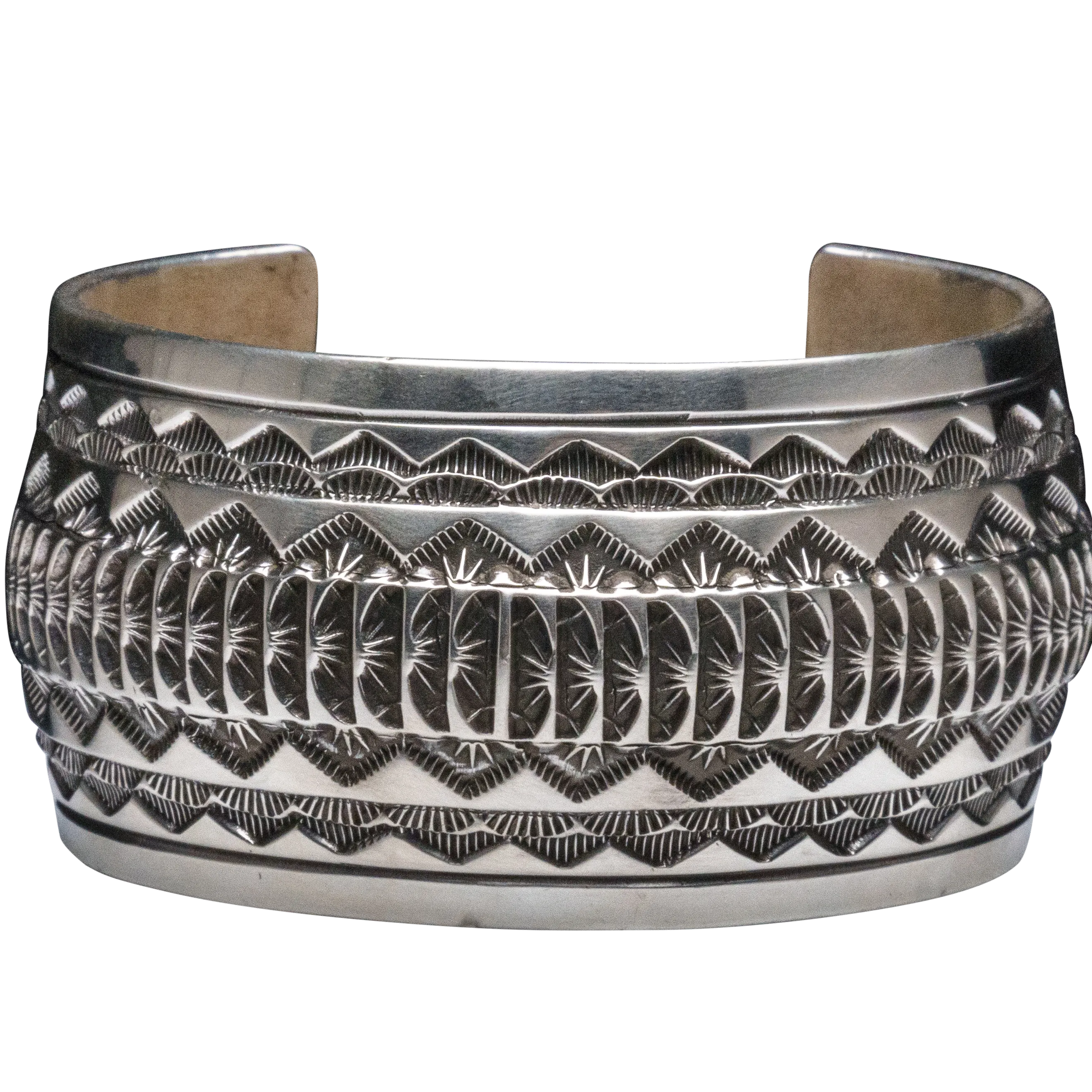 Sterling Silver Stamped Cuff | Marc Anita