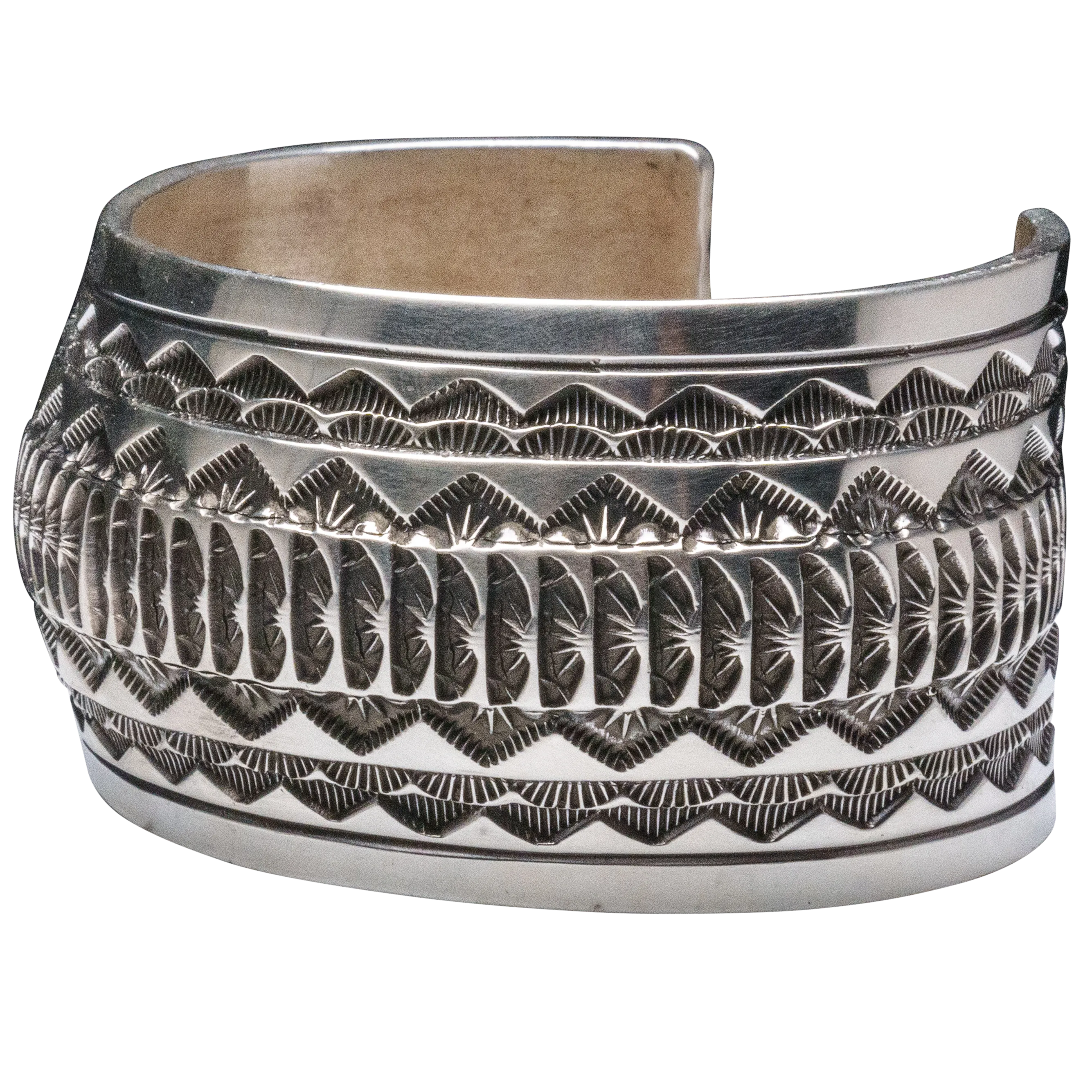 Sterling Silver Stamped Cuff | Marc Anita