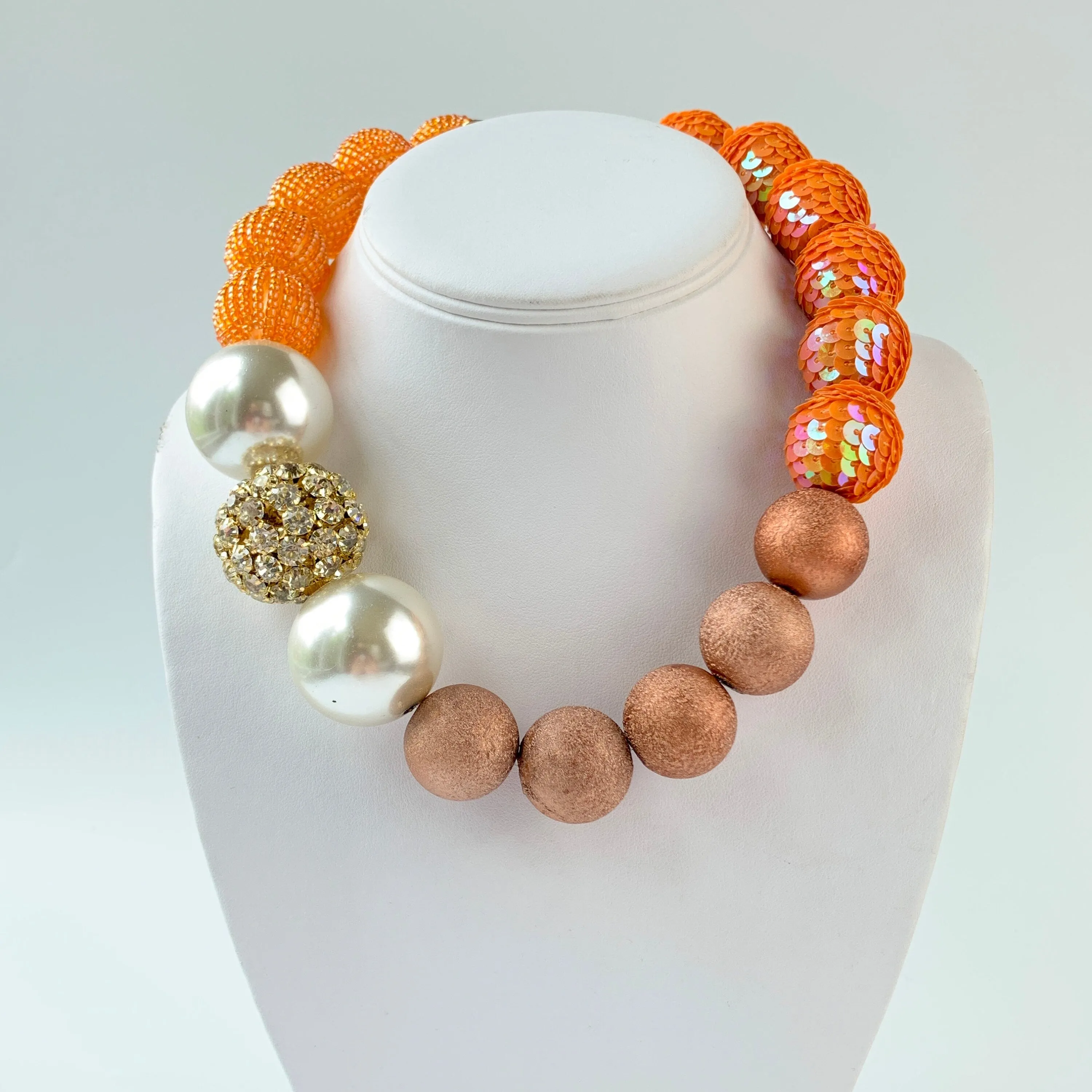 Tangerine Queen Mum Necklace