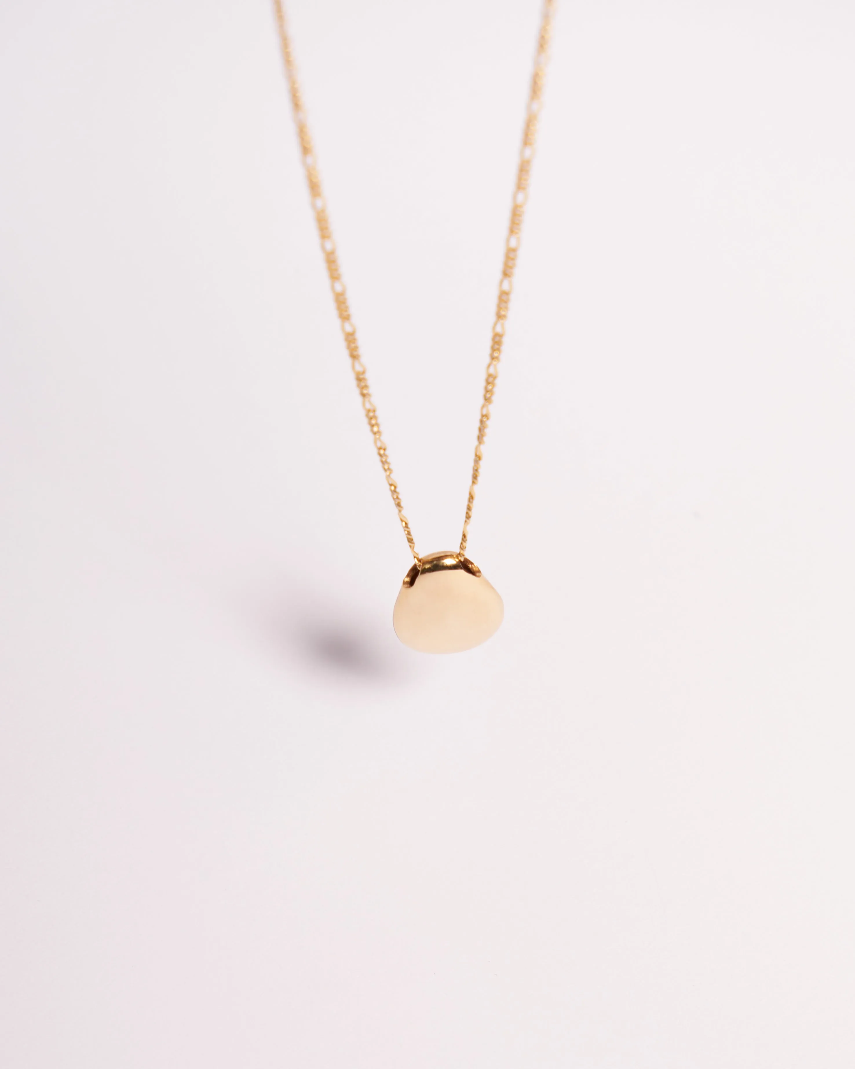 Teardrop Pendant (Dual Finish) Necklace, Solid Gold