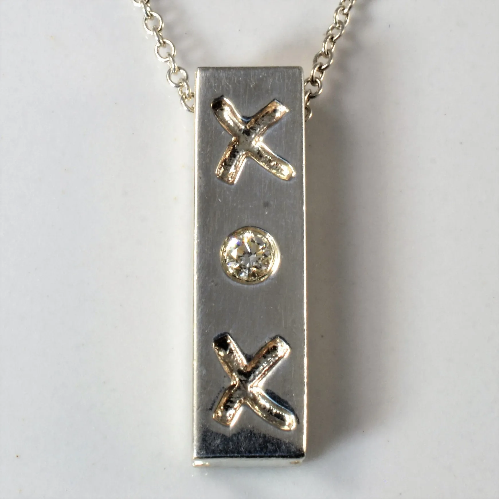 'Tiffany & Co.' Paloma Picasso Diamond XOX Necklace | 16" |