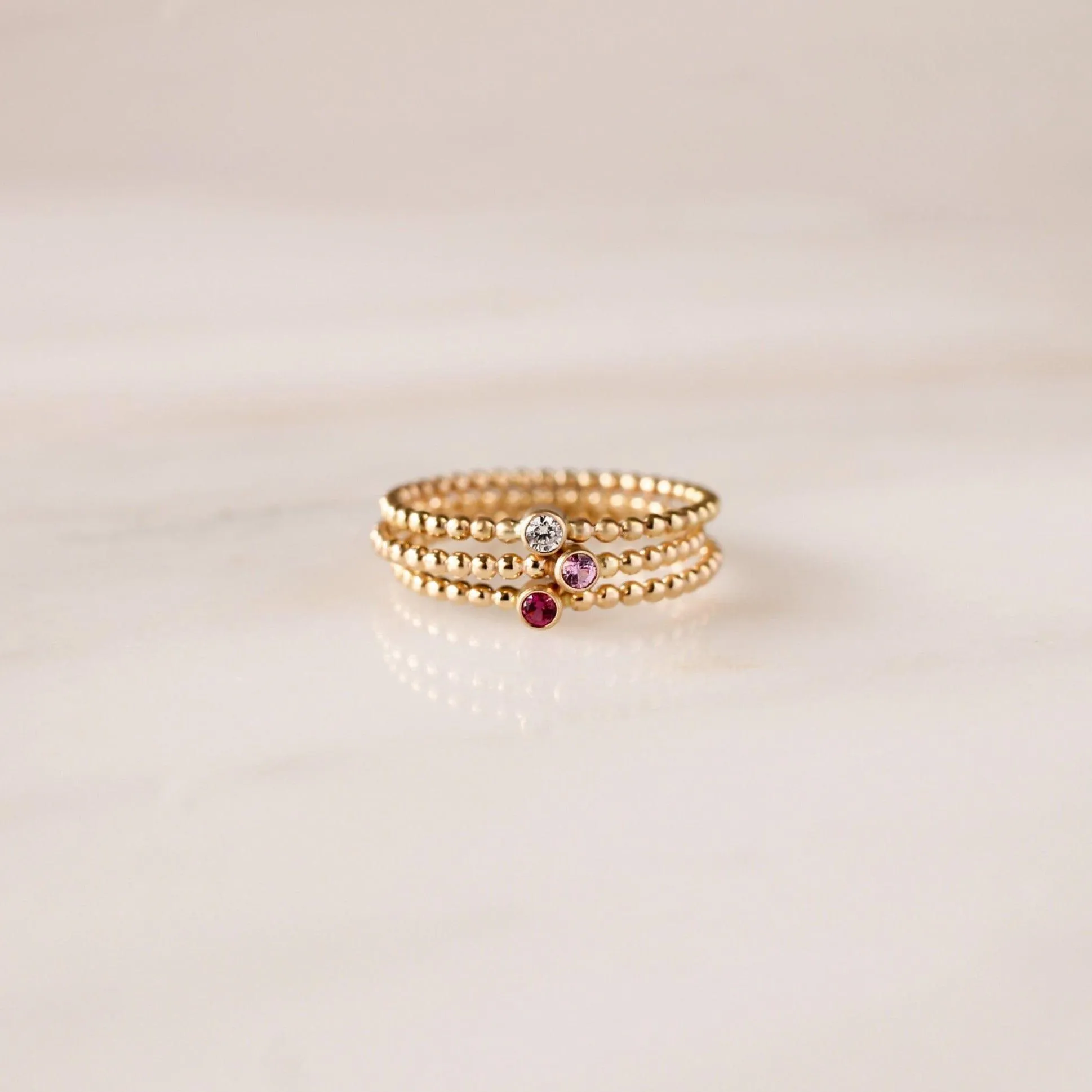 Tiny Mia Birthstone Ring