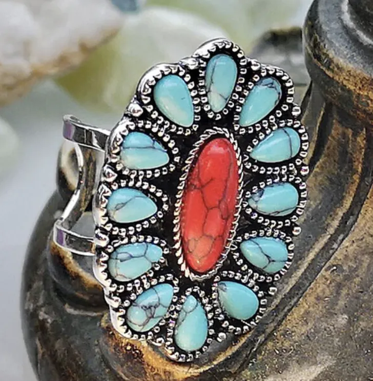 Turquoise Decor Ring