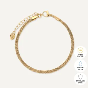 Vibes | Modern Loop Clasp Bracelet | 18K Gold-Plated