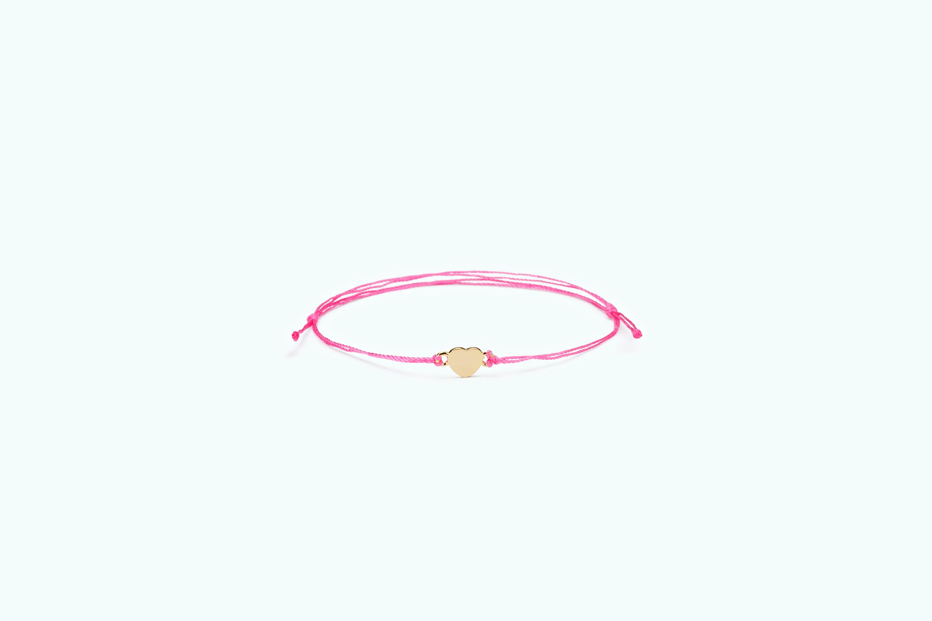 VITAMIN Gold Friends Bracelet (set) Pink Heart (14K)