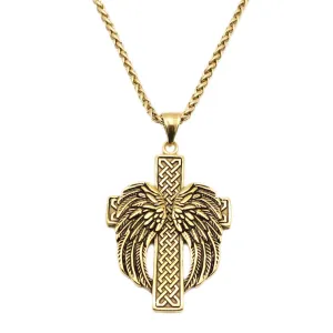 Winged Cross - Gold